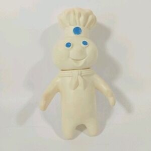 Pillsbury Dough Boy Vintage 1971 rubber doll Poppin Fresh collectible figure‎ 7"